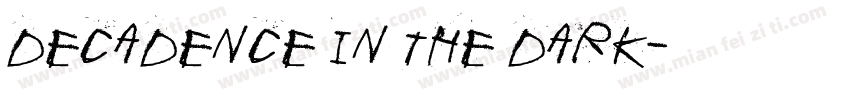 decadence in the dark字体转换